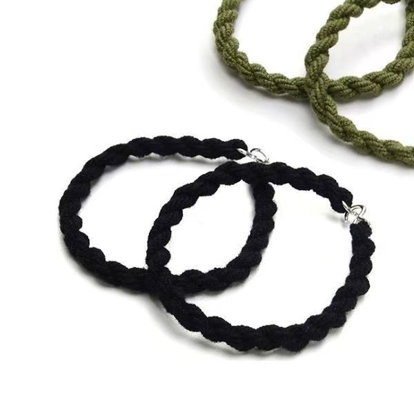 Cross-Border Supply 4mm Thick Drawcord Elastic Outdoor Twist Leg Binding Rope Ankle Rope for Garment Use