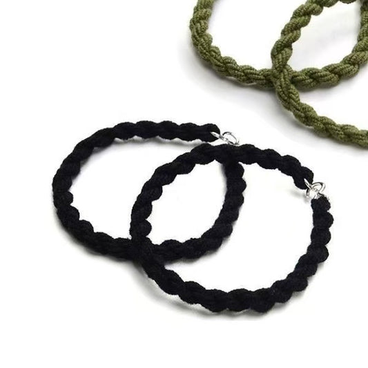 Cross-Border Supply 4mm Thick Drawcord Elastic Outdoor Twist Leg Binding Rope Ankle Rope for Garment Use